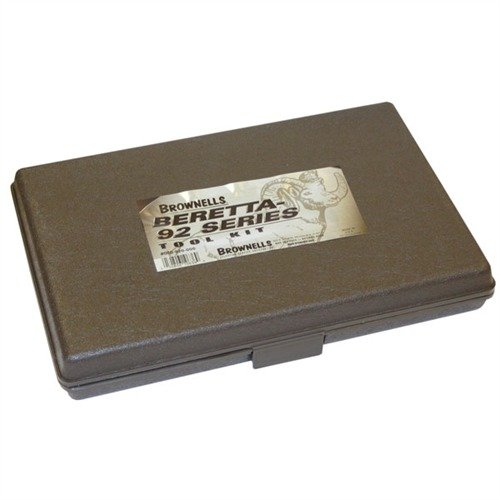 Die Beretta 92 Series Flat Storage Toolbox von Brownells bietet Platz für das komplette Werkzeugset und hält alles ordentlich und griffbereit.