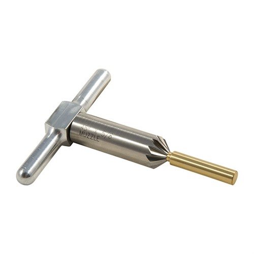 Das 12-Flute Muzzle Chamfer Set von BROWNELLS ist perfekt, um kleine Mündungsfehler zu beheben, ohne die Präzision zu beeinträchtigen. Ideal für die Werkstatt oder den Schießstand.