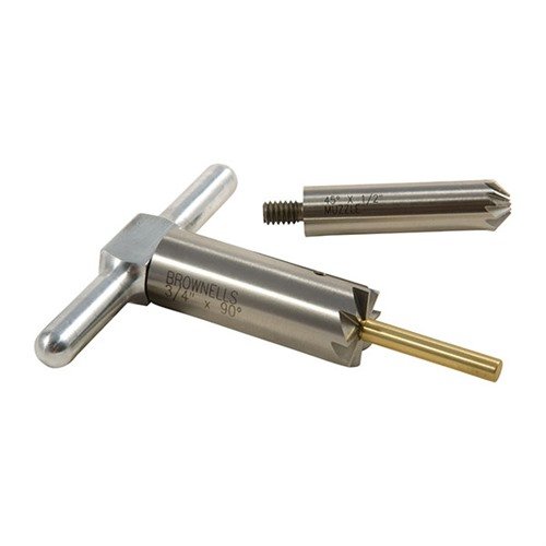 Mit dem BRASS ONE CALIBER SET kannst du Mündungen präzise bearbeiten: 90° und 45° Cutter für saubere Abschlüsse und schnelles Nachladen. Ideal für verschiedene Kaliber!