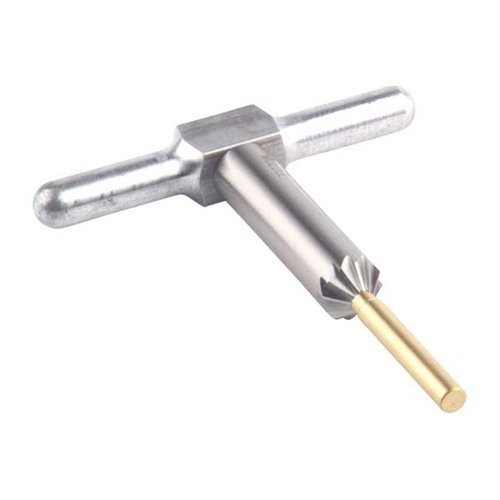 Mit dem 45° Muzzle/Cylinder Chamfering Cutter kannst du scharfe Kanten an Mündungen und Zylindern brechen und schneller nachladen. Inklusive Cutter, Griff und Pilot.