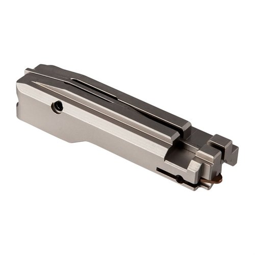 Die Brownells 10/22® Bolt Assembly ist aus hochwertigem Edelstahl, komplett montiert und in mattem Edelstahl oder schwarzem Nitride erhältlich – ideal für deine Rimfire.