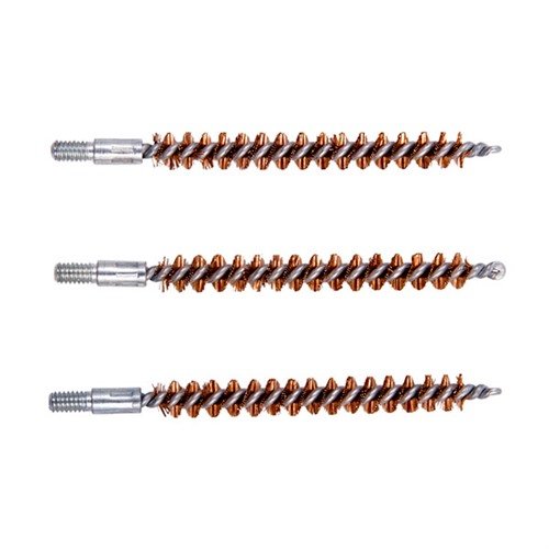Die DOUBLE-TUFF™ BORE BRUSH entfernt mühelos hartnäckige Ablagerungen in deinen Waffen mit extra-dicken Phosphorbronze-Borsten, die die Läufe nicht zerkratzen.