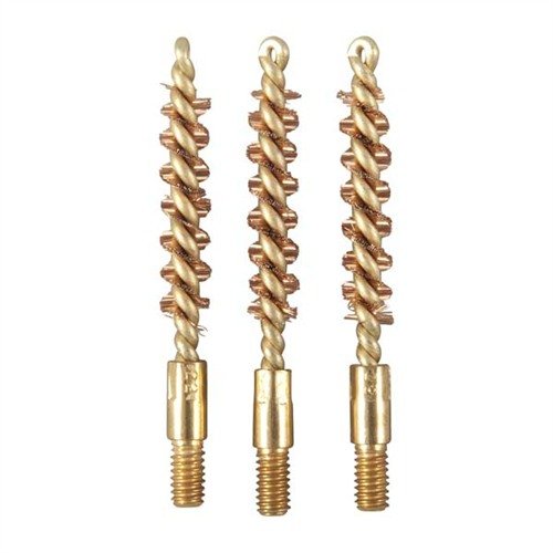 Die SPECIAL LINE BRASS CORE HANGUN BORE BRUSHES bieten eine kratzfreie Reinigung für deine .22er Pistole, dank des einteiligen Messing-Schafts und langlebigen Borsten.