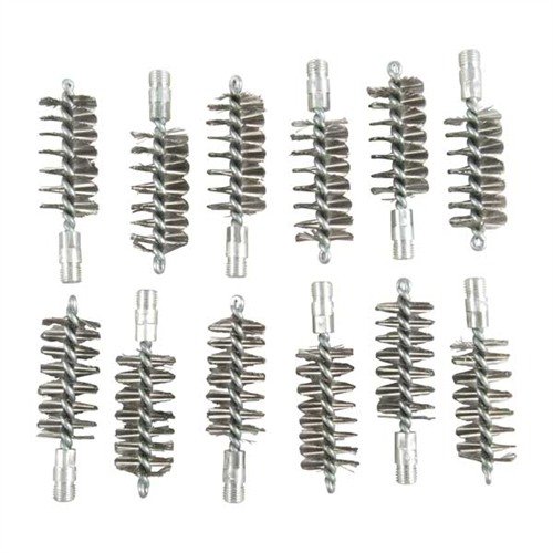 Die STANDARD LINE Edelstahl-Bore Brushes bieten aggressive Reinigung für stark verschmutzte Läufe. Praktisch im 12er-Pack und langlebig für deine Waffenpflege.