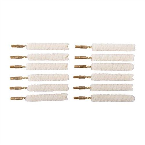 Die WOOL BORE MOPS aus reiner Wolle halten viel Bore Cleaner oder Öl und passen sich perfekt an die Züge an, ohne das Rohr zu zerkratzen.