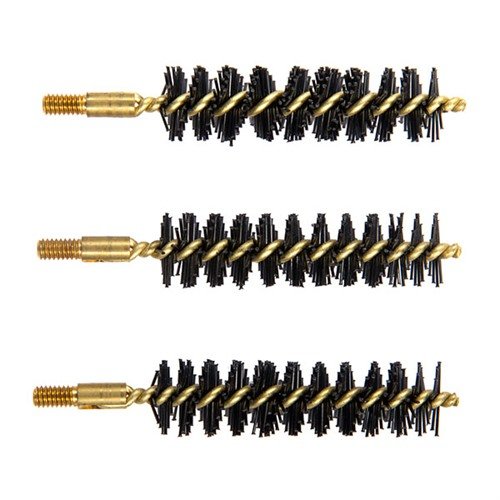 Die Heavy Weight Nylon Muzzleloader Rifle Bore Brush entfernt mühelos hartnäckige Ablagerungen, ist sicher für die Läufe und hält auch bei Lösungsmitteln stand.