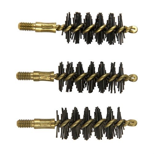 Die HEAVY WEIGHT NYLON HANDGUN BORE BRUSHES sind super-aggressiv gegen Ablagerungen, schonend zu Läufen und langlebig mit robustem Messing-Schaft.