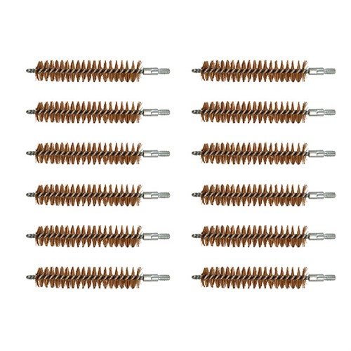 Die BRONZE RIFLE CHAMBER BRUSHES reinigen sicher und einfach verschmutzte Kammern mit feinen Phosphorbronze-Borsten, passend für gängige Gewehr- und Pistolenpatronen.