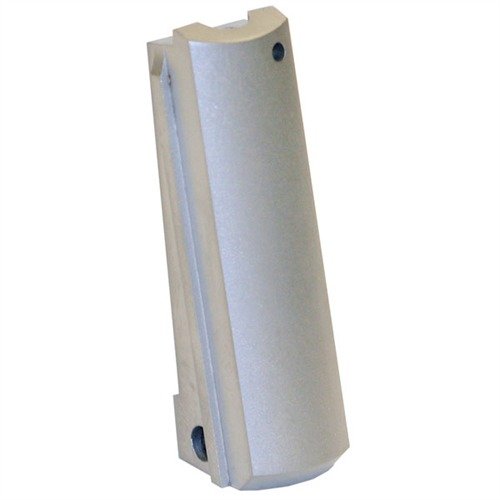 Der FLAT 1911 Mainspring Housing bietet eine perfekte Kombination aus Funktion und Stil mit verschiedenen Oberflächen für optimalen Grip und individuelle Anpassungsmöglichkeiten.