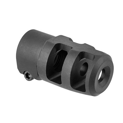 Der Mini FTE Muzzle Brake für 30 Kaliber ist ein einfach anzubringender Bremsen, der keine Modifikation deines Gewindelaufs erfordert und perfekt passt.