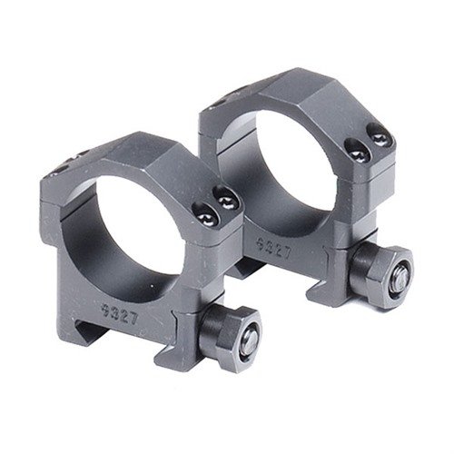 Die MAXIMIZED SCOPE RINGS bieten extra starke 30mm Aluminium-Ringe, die schwere Zielfernrohre sicher halten und ideal für AR-15, AR-10 und SR-25 sind.
