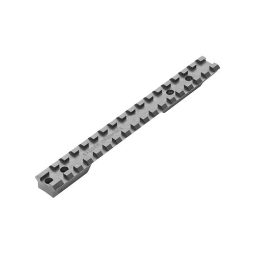 Die Badger Ordnance Remington Long Action Scope Rail bietet einen integrierten Vorneigungswinkel, MIL-STD 1913 Picatinny-Slot und einen stabilen Rückstoßlappen für präzise Schüsse.