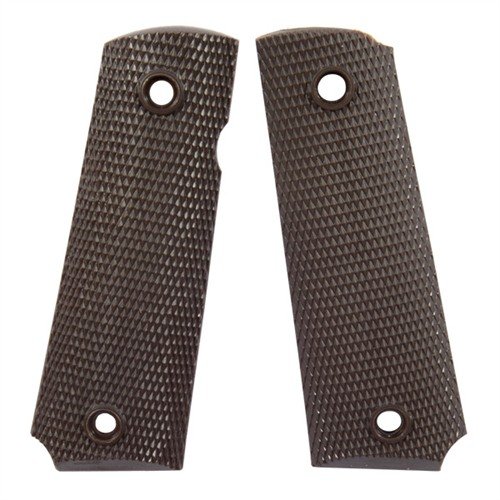 Die 1911 MOLDED GRIPS aus bruchsicherem Nylon bieten dir Komfort und Kontrolle mit einem strukturierten Design, das perfekt für Government und Commander 1911 Autos passt.