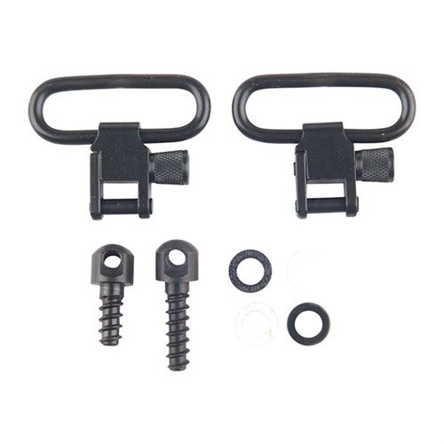 Die RIFLE SLING SWIVEL SETS aus robustem Stahl bieten ein schnelles Abnehm-System, ideal für mehrere Gewehre, ohne Kunststoffteile, die brechen können.