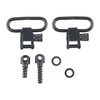 Die RIFLE SLING SWIVEL SETS aus robustem Stahl bieten ein schnelles Abnehm-System, ideal für mehrere Gewehre, ohne Kunststoffteile, die brechen können.
