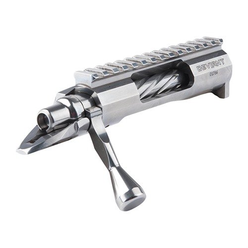 Der Deviant Tactical Receiver bietet höchste Präzision, eine integrierte Picatinny-Schiene und eine robuste Bauweise für optimalen Wettkampfeinsatz.