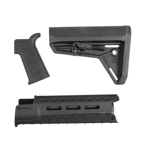 Upgrade dein AR-15 mit dem MOE-SL Furniture Set von Magpul: leichter Handguard, ergonomischer Griff und Mil-Spec Stock für optimale Kontrolle und Flexibilität.