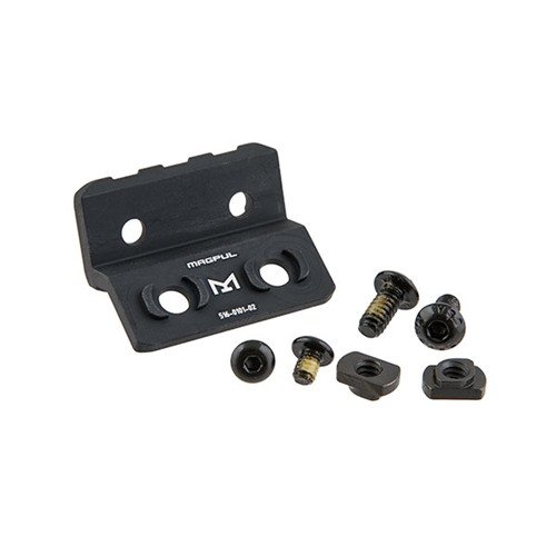 Die M-LOK Offset Light/Optic Mount aus Aluminium bietet eine ambidextröse Plattform zur Montage von Waffenlichtern oder Optiken an 11 und 1 Uhr.