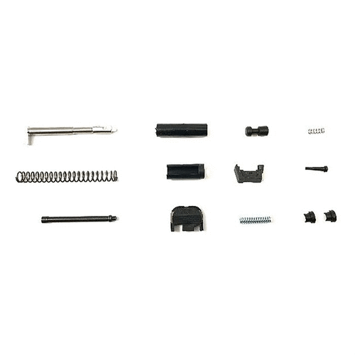 Das SLIDE COMPLETION KIT für Glock® Gen 3 enthält alles, was du zum Upgrade oder zum Bau deiner eigenen 9mm Glock brauchst, inklusive hochwertiger Teile.