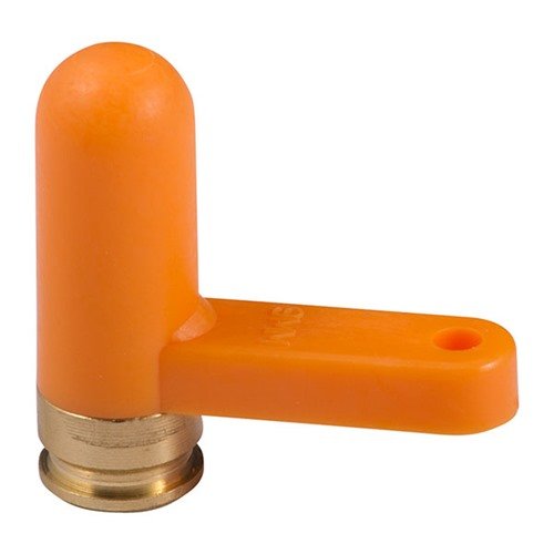 Die SAF-T-ROUND für 9mm bietet dir mit ihrem leuchtend orangefarbenen Tab eine klare Sichtbarkeit, dass die Waffe sicher und entladen ist. Robuste Nylon-Polymer-Konstruktion.