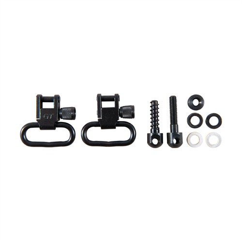 Die RIFLE SLING SWIVEL SETS aus robustem Stahl bieten ein schnelles Abnehmsystem, perfekte Passform für deine Waffen und verhindern ungewolltes Öffnen.