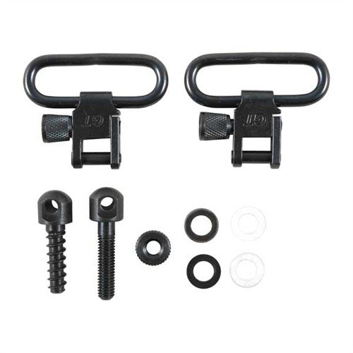 Die RIFLE SLING SWIVEL SETS sind aus robustem Stahl, bieten ein schnelles Abnehm-System und verhindern durch den knurled cylinder nut ein ungewolltes Öffnen.