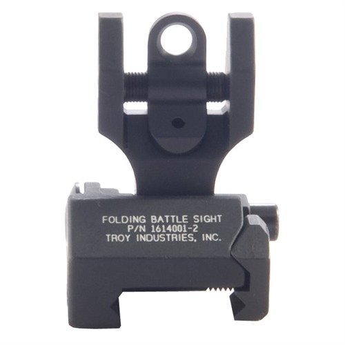 Die robusten AR-15 Flip-Up Rear Sights bieten zuverlässige Backup-Zielhilfe, sind einfach zu bedienen und passen perfekt zur Höhe der Werkseisenvisiere.