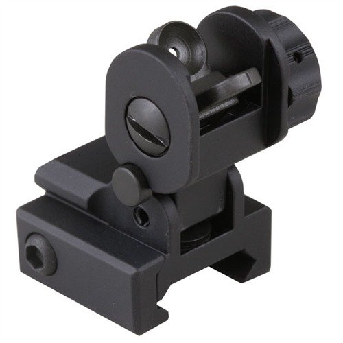 Die AR-15 Flip-Up Standard Backup Iron Rear Sight bietet schnelle Bereitstellung, hervorragende Genauigkeit und ist aus leichtem, haltbarem Aluminium gefertigt.