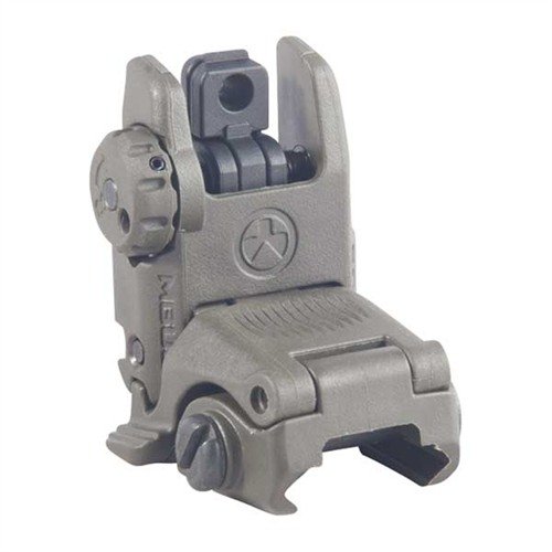 Die AR-15 MBUS GEN 2 Tactical Rear Sight ist kompakt, schnell einsetzbar und bietet zuverlässige Backup-Zielhilfe mit zwei verstellbaren Aperturen.