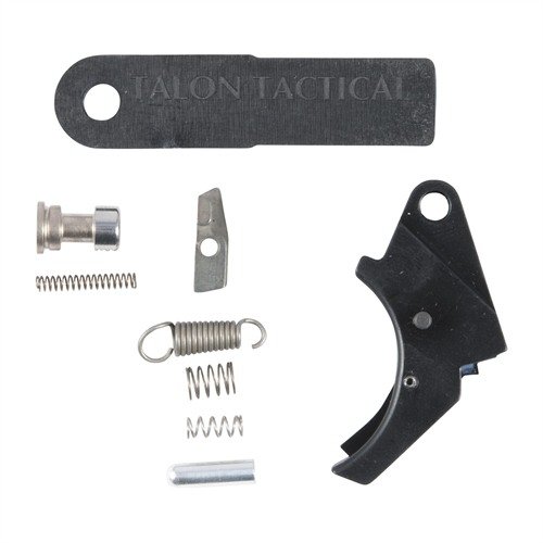 Das S&W M&P Forward Set Sear & Trigger Kit sorgt für einen sanften Abzug von 4lbs, reduziert Vor- und Nachlauf und bietet verbesserte Sicherheitsmerkmale.