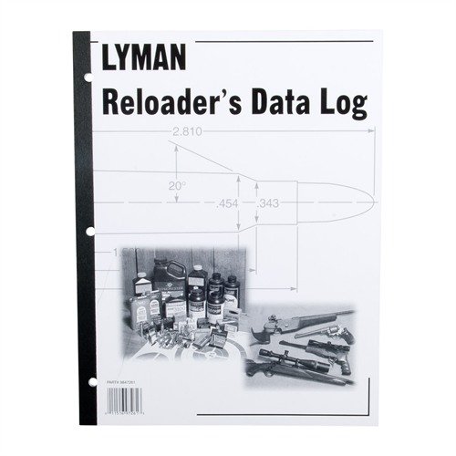 Das RELOADER'S LOG von LYMAN ist ein unverzichtbares Logbuch, um deine Lade-Daten präzise festzuhalten und das Rätselraten zu beenden!