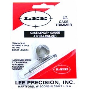 Mit dem CASE LENGTH GAUGE von LEE PRECISION kannst du präzise die Länge deiner .223 REM Hülsen trimmen und den Hülse Mund perfekt anpassen. Einfach in der Anwendung!