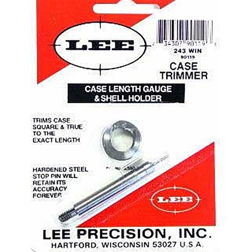 Mit dem Lee Case Length Gauge kannst du präzise die Länge deiner Hülsen trimmen und den Hülsenmund begradigen – einfach in der Anwendung und perfekt für deine Wiederlademaschine.