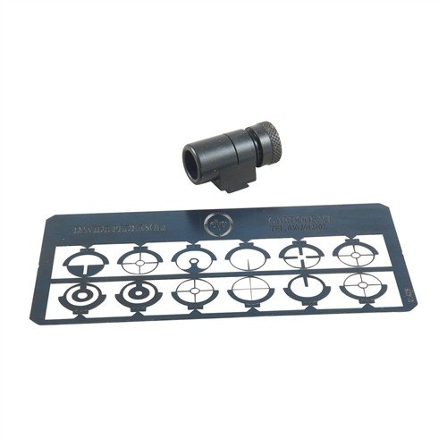 Der RIFLE GLOBE TUNNEL SIGHT bietet dir 12 austauschbare Einsätze, eine robuste Stahlkonstruktion und funktioniert perfekt mit Creedmoor-Visieren.