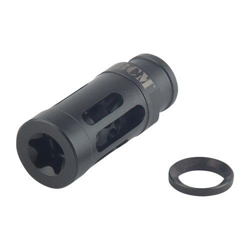 Der Gunfighter Comp Mod 1 reduziert Mündungsaufstieg und Blitz, hat eine spezielle Dämpfung, ist aus Edelstahl mit schwarzer Oxidbeschichtung gefertigt und passt auf .223/5.56mm Gewehre.