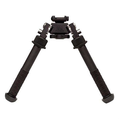 Der V8 ATLAS BIPOD ist leicht, aus Aluminium, hat rutschfeste Gummi-Füße und bietet vielseitige Einstellmöglichkeiten für präzises Zielen.