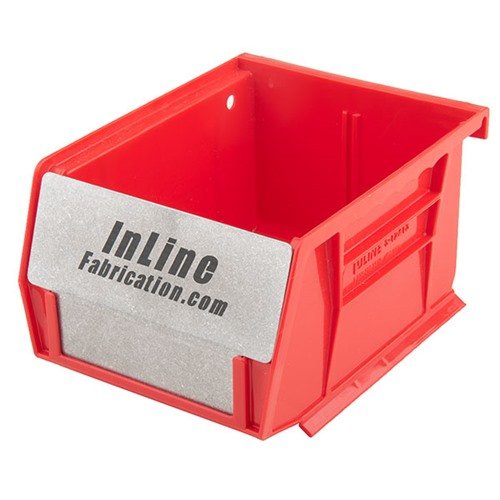 Die BULLET BIN BARRIERS von INLINE FABRICATION erweitern die Kapazität deiner Behälter. Aus lasergeschnittenem Aluminium, ideal für die Lagerung von Komponenten.