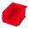 SINCLAIR INTERNATIONAL Stackable Bullet Bin, Small Red