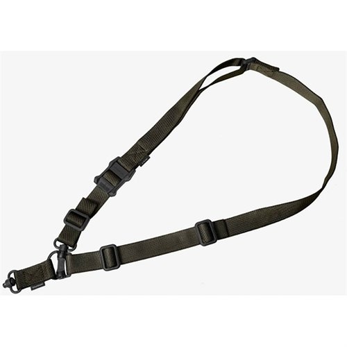 Der MS4 GEN2 Dual QD Sling von MAGPUL bietet dir eine vielseitige 2-in-1-Trageoption mit Push-Button QD Sling Swivels für maximale Flexibilität und Komfort.
