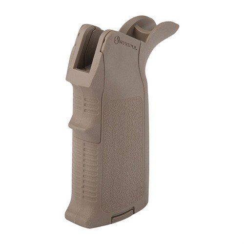Das MIAD GEN 1.1 Grip Kit von MAGPUL bietet anpassbare Einsätze für optimalen Grip, eine Gummihalterung für Schmiermittel und robuste Polymer-Konstruktion.