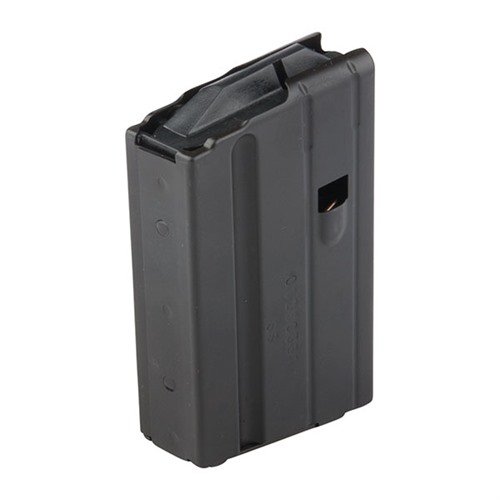 Die AR-15 10RD Magazine aus langlebigem Edelstahl bieten zuverlässige Leistung, mit einem Polymer Anti-Tilt Follower und mattschwarzer Oberfläche für stealthy Einsatz.