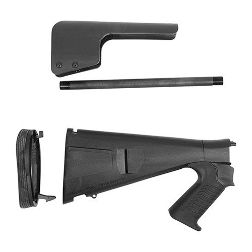 Der URBINO Tactical Shotgun Buttstock verbessert Komfort und Handhabung mit Body Armor, bietet einen verstellbaren Wangenauflage und reduziert Rückstoß.