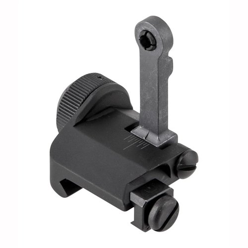 Die AR-15 Tactical Rear Sight 300 Meter von Knights Armament bietet eine robuste, windage-verstellbare Backup-Lösung mit niedrigem Profil, ideal für präzises Zielen.