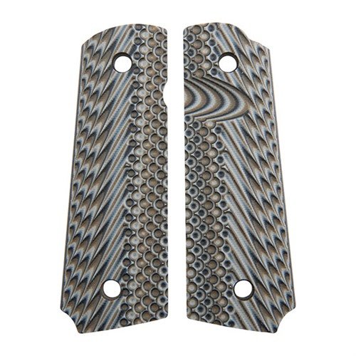 Die 1911 OPERATOR II G10 Griffe bieten eine robuste, rutschfeste Oberfläche aus G10, die Feuchtigkeit widersteht und für optimale Kontrolle in extremen Bedingungen sorgt.