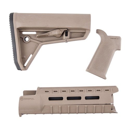 Upgrade dein AR-15 mit dem MOE-SL Furniture Set von Magpul: leichter Handguard, ergonomischer Grip und mil-spec Stock für optimale Kontrolle und Flexibilität.