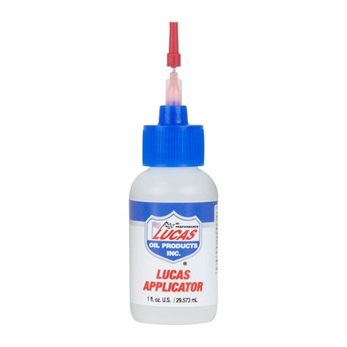 Der Lucas Oil Applicator ermöglicht präzise Ein-Tropfen-Anwendungen mit einer langlebigen Metallnadel, ideal für schwer erreichbare Stellen und einfach zu reinigen.