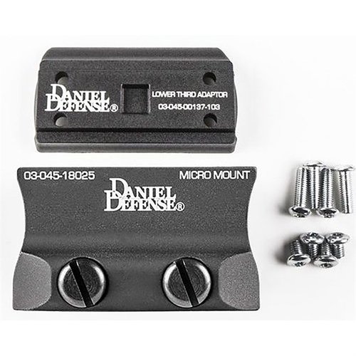 Der Daniel Defense Aimpoint® Micro Mount bietet eine leichte, snagfreie Montage mit absolutem oder 1/3 Co-Witness und einem patentierten Rock & Lock® System.