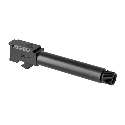 Die THREADED BARRELS von SILENCERCO für Glock® sind aus 416R Edelstahl, passen auf Gen 3 und Gen 4 und bieten 1/2x28 Gewinde für 9mm mit einem Schutz für die Gewinde.