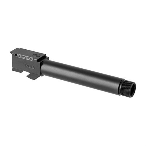 Die THREADED BARRELS von SILENCERCO für Glock® Handfeuerwaffen sind aus 416R Edelstahl gefertigt, bieten eine schwarze Nitrierung oder natürliche Oberfläche und passen auf Gen 3 und Gen 4.