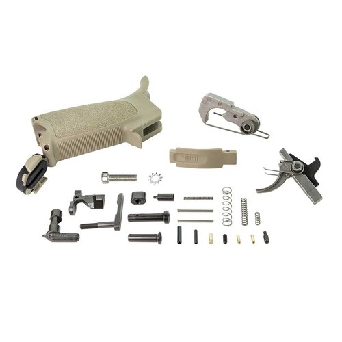 Das AR-15 BCMGUNFIGHTER™ Enhanced Lower Parts Kit bietet hochwertige Mil-Spec Komponenten, einschließlich BCM PNT™ Trigger, Mod 3 Pistolengriff und verbesserten Abzugsbügel.